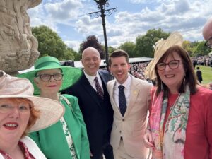 Representative of PRIME Cymru smile in a group selfie.