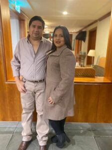 Efren and Lilian pose together